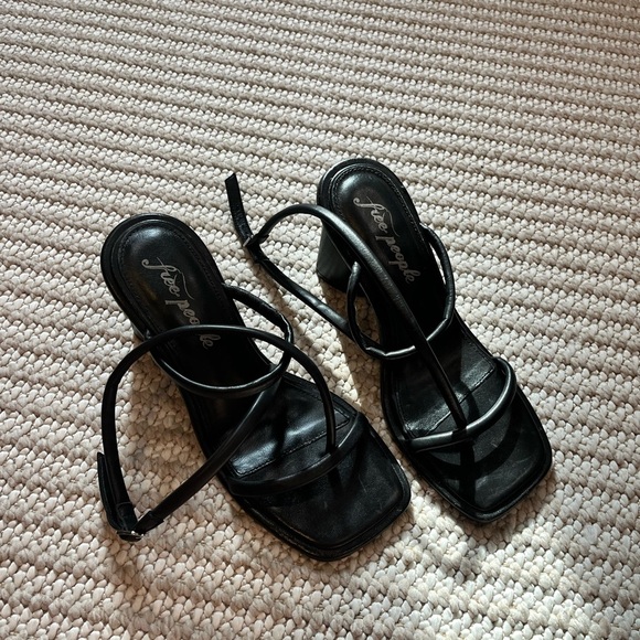 FREE PEOPLE Perth Strappy Slingback Heels - Picture 3 of 8